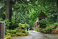 Cobblestone pathway on campus