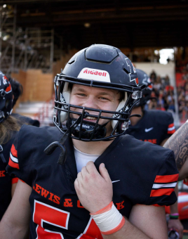 Will Powell in his football uniform