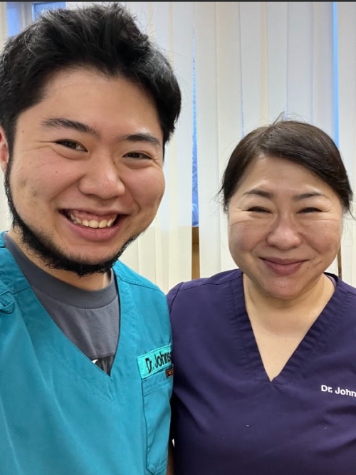 Yukino Johnson with alum Dr Hisae Johnson BA '91.