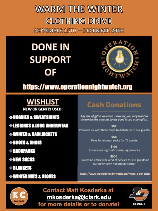 Warm The Winter Clothing Drive Flier 2024