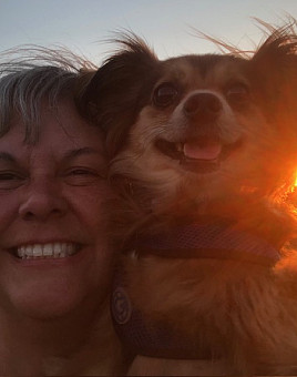 Stella and Birdie golden hour 