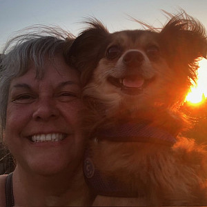 Stella and Birdie golden hour 