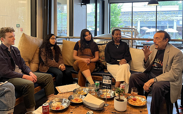 Labbies listening to Dr. Zimbardo Labbies listening to Dr. Zimbardo before WPA 2022