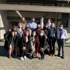 The Lewis & Clark speech contingent at The Halloween Thing