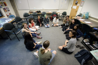 Laurel Nakanishi teaches her elective class
