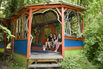 Students at nearby Tryon Life Community Farm