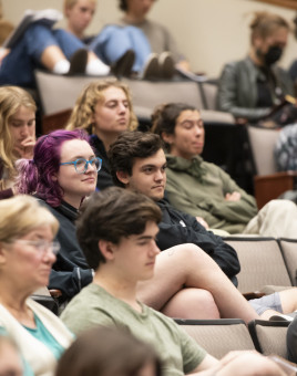 Students at the ENVX 2022 Symposium.