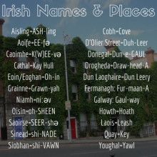 The Irish language is wild.