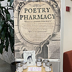 Health Studies student Sofia Dimaggio created a poetry pharmacy in the Watzek Library atrium. Visitors are welcome to select a poem.