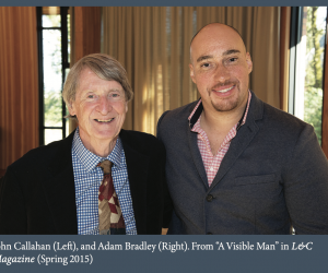 Prof. John Callahan with scholar Adam Bradley