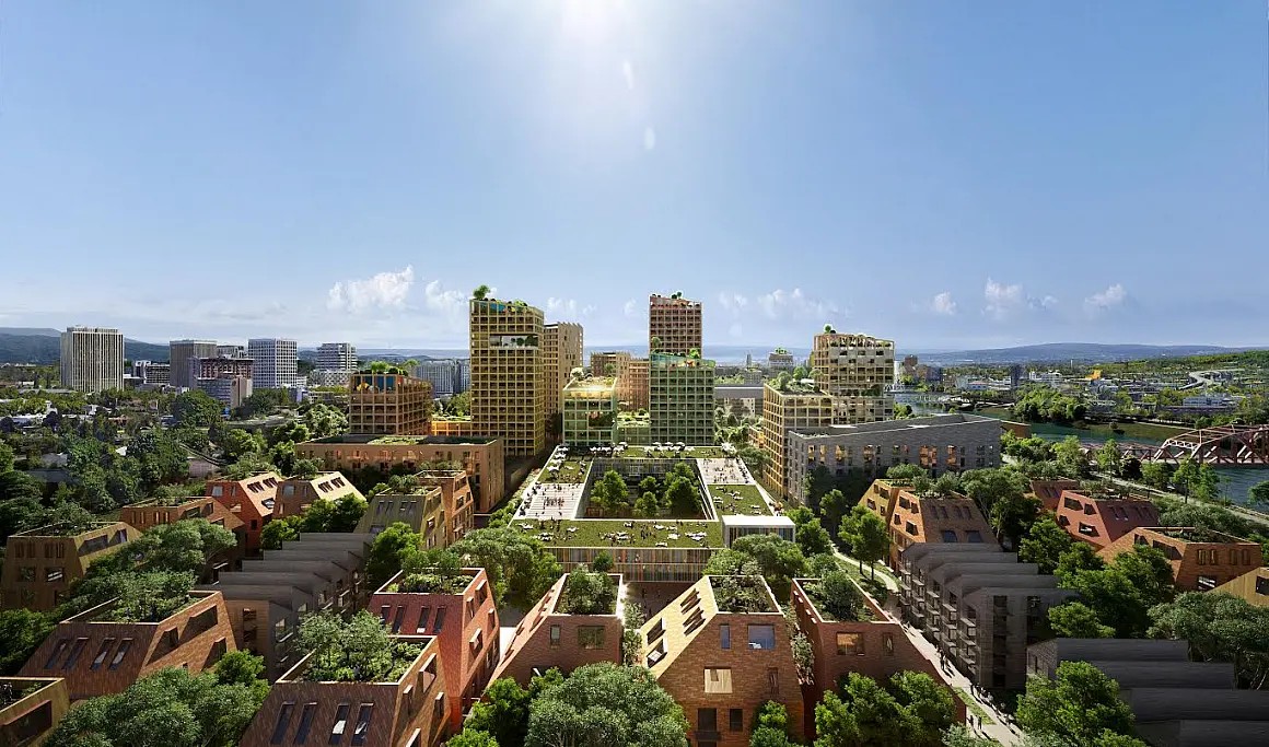 Rendering of the future Lower Albina district to include an education and economic empowerment hub codeveloped by L&C.