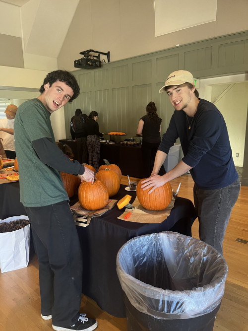 Pumpkin carving, treats and fun wth the SAA and the SPC (Student Philanthropy Council)