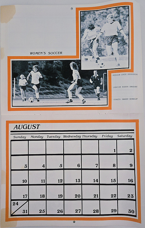 1986 Athletics Calendar