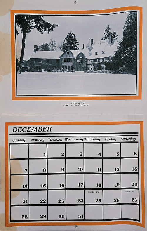 1986 Athletics Calendar