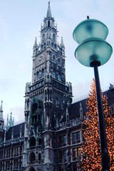 The neue Rathaus on Marienplatz is one of the most well-known landmarks in Munich.