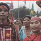 Indigenous community advocating.