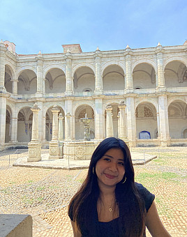 Student worker Leslie Santiago Andres