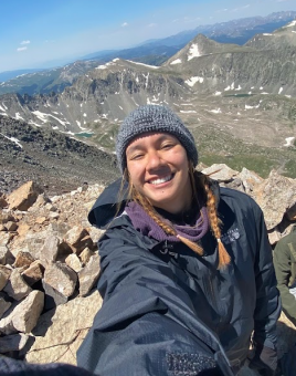 Student worker Cristi San Diego