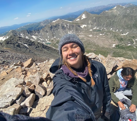 Student worker Cristi San Diego