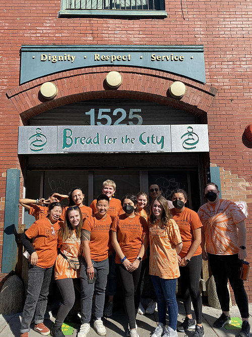 Alternative Breaks participants support food justice projects with community partners in Washington D.C.