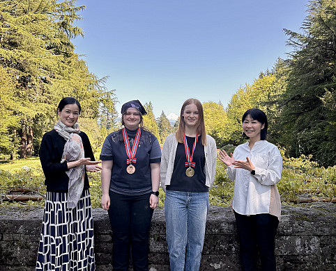 Charlotte Jaguzuy (Asian Studies major, Japanese minor '25) & Nico Quade (English Major '27)