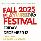 Fall 2025 Playwriting Finals Festival 