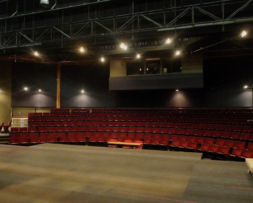 From the stage ...