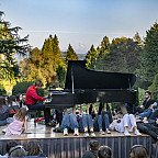 Hunter Noack, playing In A Landscape: Classical Music in the Wild at Lewis & Clark College 