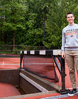 The opportunity to be able to run in the NCAA and still focus on academics is what sold mathematics major Joseph on L&C. 