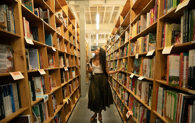 Portland is home to the world's largest independent bookstore--Powells City of Books.