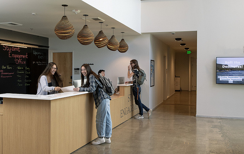 Our newly renovated student center is at the heart of our campus.