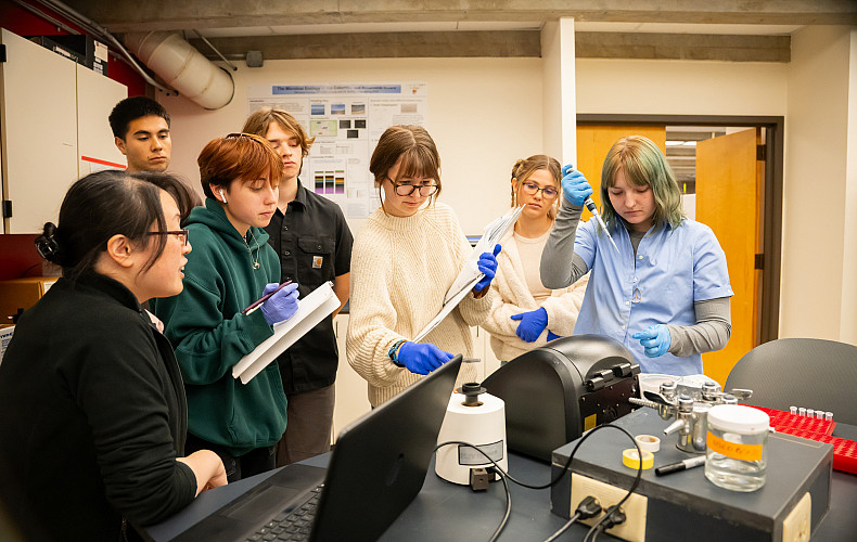Students get hands-on lab experience and faculty mentorship during our summer Rogers Science Research Program.