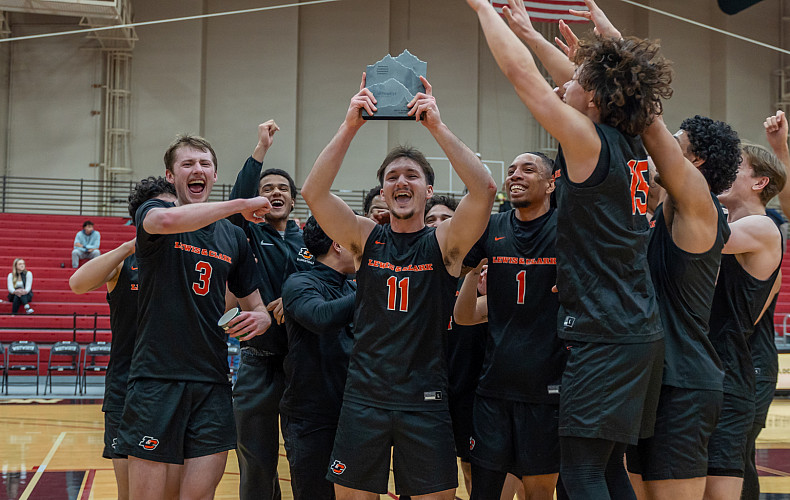 NWC CHAMPIONS! Our men's basketball team won the 2025 Northwest Conference title.