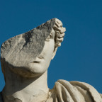 A damaged statue in Ostia Antica