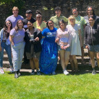 Roosevelt High School students with Lewis & Clark mentors and Professor Mitch Reyes during the inaugural College Success Program in J...