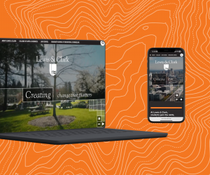 Lewis & Clark's new homepage will bring a unified voice and modern front door for the institution.