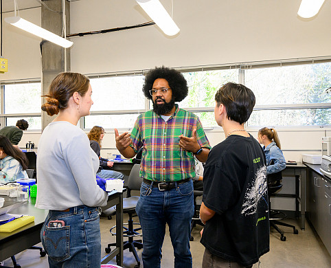 Assistant Professor of Chemistry JP Gourdine's research has been funded by an NSF grant, which enables paid research experiences for six ...