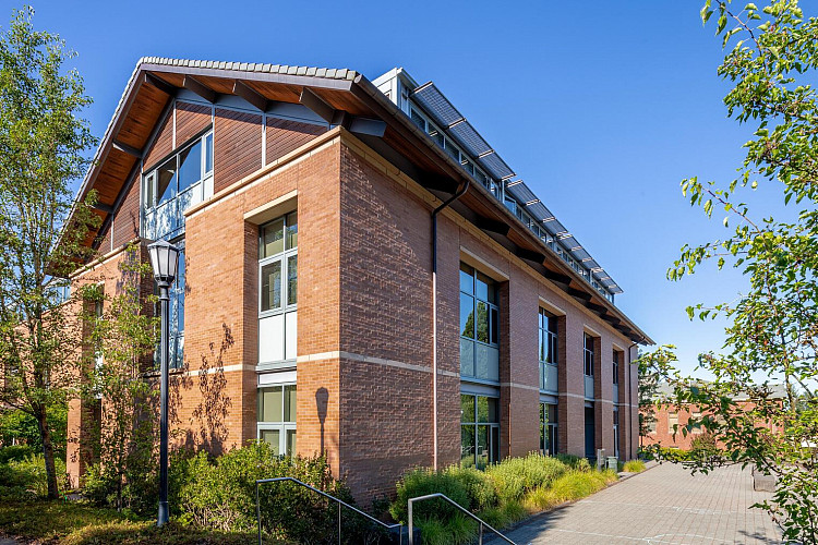Exterior shot of the building.