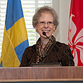 President Jane Atkinson addresses the crowd.
