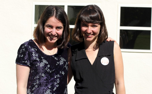 2015 award winners Annabel Carrol (L) and Emma Post