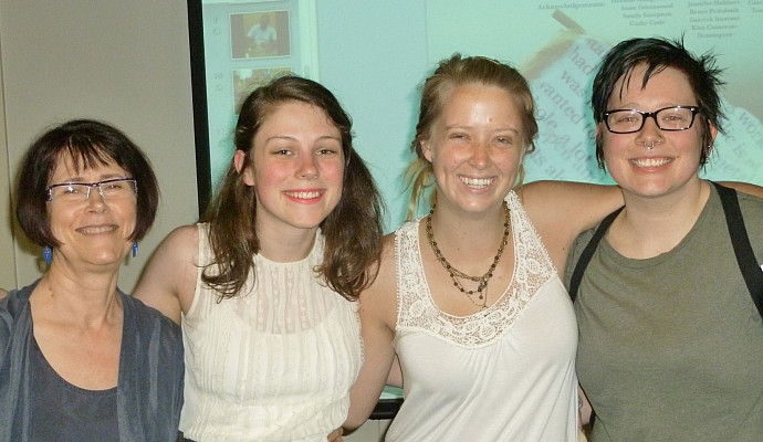 Director Deborah Heath and program seniors
