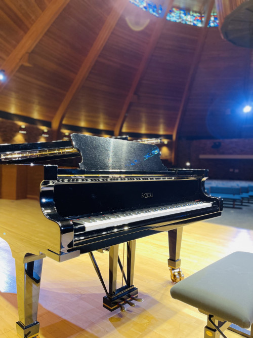 Lewis & Clark's Fazioli piano
