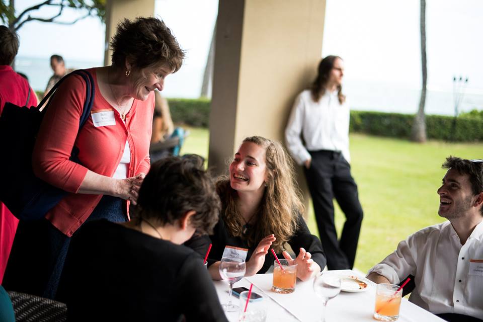 Choir students attend an LC gala event in Oahu